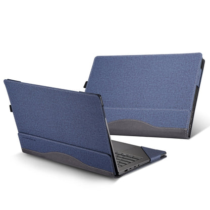 For HP Envy X360 13 inch 13-bf / 13t-bf Leather Laptop Shockproof Protective Case(Dark Blue) - Screen & Keyboard Cover by PMC Jewellery | Online Shopping South Africa | PMC Jewellery | Buy Now Pay Later Mobicred