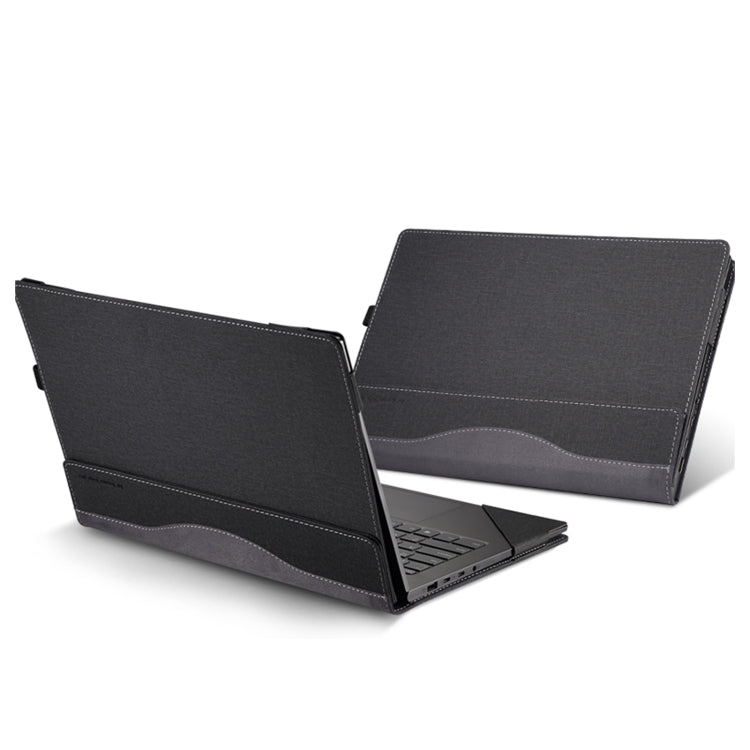 For HP ProBook 445 14 inch G10 Leather Laptop Shockproof Protective Case(Black) - Screen & Keyboard Cover by PMC Jewellery | Online Shopping South Africa | PMC Jewellery | Buy Now Pay Later Mobicred
