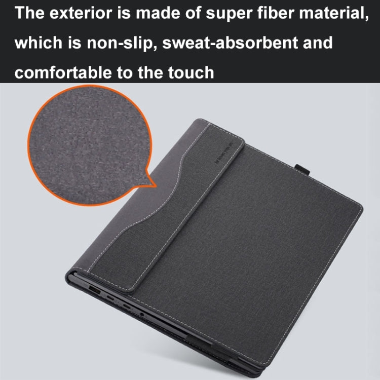 For HP ProBook 445 14 inch G10 Leather Laptop Shockproof Protective Case(Black) - Screen & Keyboard Cover by PMC Jewellery | Online Shopping South Africa | PMC Jewellery | Buy Now Pay Later Mobicred