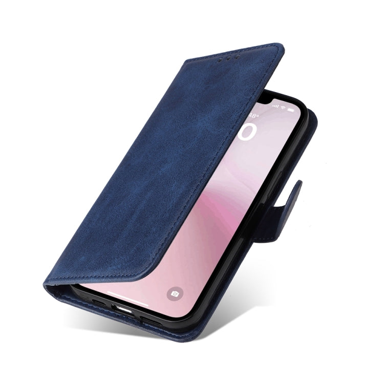 For iPhone 16e Classic Calf Texture Flip Leather Phone Case(Blue) - iPhone 16e Cases by PMC TechLife | Online Shopping South Africa | PMC TechLife | Buy Now Pay Later Mobicred