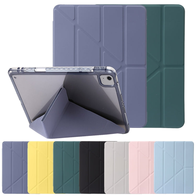 For iPad Pro 11 2024 Clear Acrylic Deformation Leather Tablet Case(Grey) - iPad Pro 11 2024 Cases by PMC Jewellery | Online Shopping South Africa | PMC Jewellery | Buy Now Pay Later Mobicred