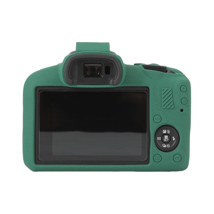 For Canon EOS R100 Litchi Texture Soft Silicone Protective Case(Green) - Protective Case by PMC TechLife | Online Shopping South Africa | PMC TechLife | Buy Now Pay Later Mobicred