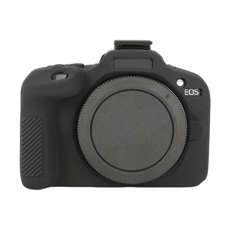 For Canon EOS R100 Litchi Texture Soft Silicone Protective Case(Black) - Protective Case by PMC TechLife | Online Shopping South Africa | PMC TechLife | Buy Now Pay Later Mobicred