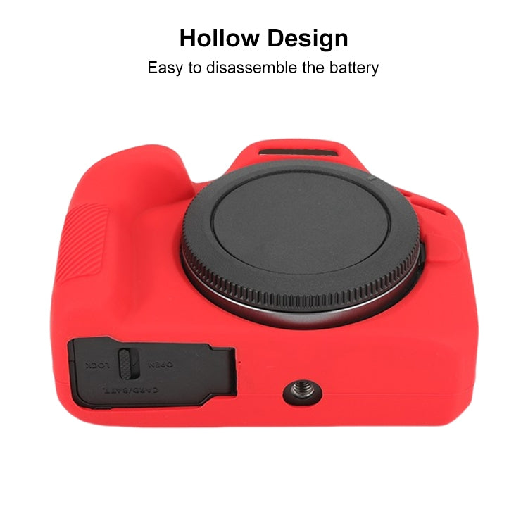 For Canon EOS R100 Glossy Soft Silicone Protective Case(Red) - Protective Case by PMC TechLife | Online Shopping South Africa | PMC TechLife | Buy Now Pay Later Mobicred