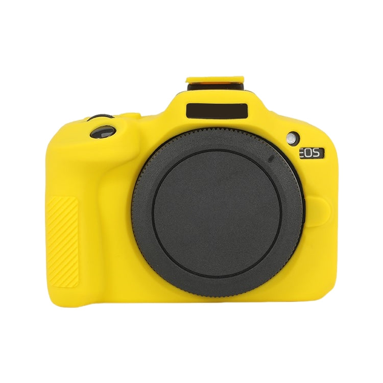 For Canon EOS R100 Glossy Soft Silicone Protective Case(Yellow) - Protective Case by PMC TechLife | Online Shopping South Africa | PMC TechLife | Buy Now Pay Later Mobicred