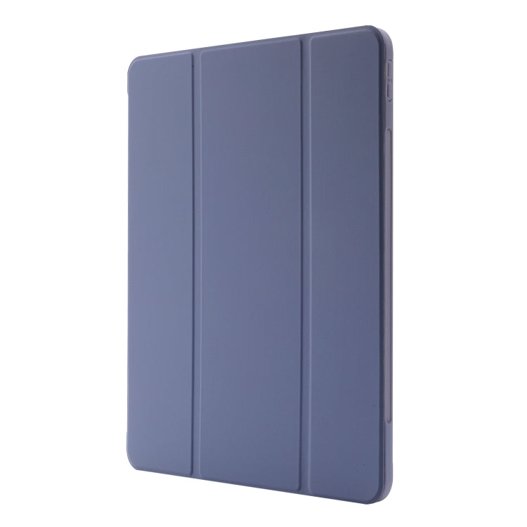 For iPad Pro 11 2024 Skin Feel Tri-fold Leather Tablet Case with Pen Slot(Lavender) - iPad Pro 11 2024 Cases by PMC Jewellery | Online Shopping South Africa | PMC Jewellery | Buy Now Pay Later Mobicred