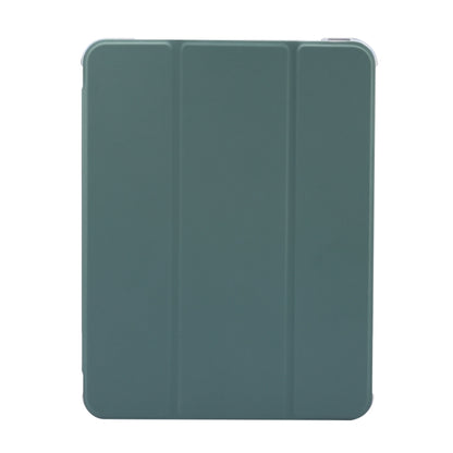 For iPad Air 11 2024 3-folding Electric Pressed Skin Texture Leather Tablet Case(Deep Green) - iPad Air 11 2024 Cases by PMC Jewellery | Online Shopping South Africa | PMC Jewellery | Buy Now Pay Later Mobicred