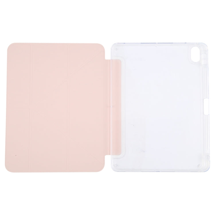 For iPad Air 11 2024 / Air 5 / 4 GEBEI Deformation Leather Tablet Case(Pink) - iPad Air 11 2024 Cases by GEBEI | Online Shopping South Africa | PMC Jewellery | Buy Now Pay Later Mobicred