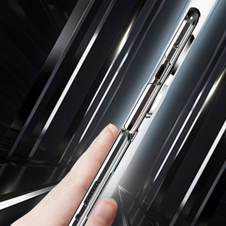 For Huawei Mate X3 Integrated Plating PC Leather Texture Full Coverage Fold Shockproof Phone Case(Black) - Huawei Cases by PMC TechLife | Online Shopping South Africa | PMC TechLife | Buy Now Pay Later Mobicred