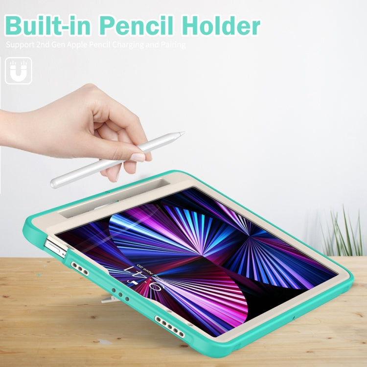 For iPad Pro 11 2024 Spider Wheel Silicone Hybrid PC Tablet Case(Mint Green) - iPad Pro 11 2024 Cases by PMC Jewellery | Online Shopping South Africa | PMC Jewellery | Buy Now Pay Later Mobicred