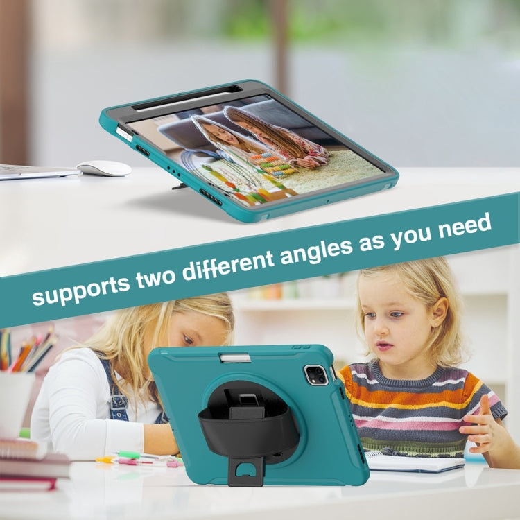 For iPad Air 11 2024 / Air 11 2025 Spider Wheel Silicone Hybrid PC Tablet Case(Blue) - iPad Air 11 2025 / 2024 Cases by PMC TechLife | Online Shopping South Africa | PMC TechLife | Buy Now Pay Later Mobicred