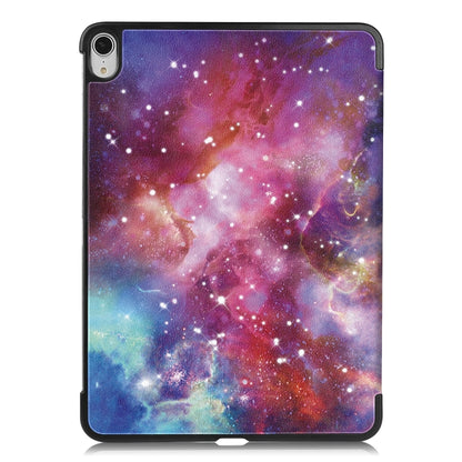 For iPad Air 13 2024 Custer Painted 3-Fold Holder Smart Leather Tablet Case(Milky Way Nebula) - iPad Air 13 2024 Cases by PMC Jewellery | Online Shopping South Africa | PMC Jewellery | Buy Now Pay Later Mobicred