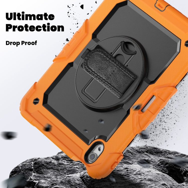 For iPad Air 11 2024 / Air 11 2025 Silicone Hybrid PC Tablet Protective Case(Orange+Black) - iPad Air 11 2025 / 2024 Cases by PMC TechLife | Online Shopping South Africa | PMC TechLife | Buy Now Pay Later Mobicred