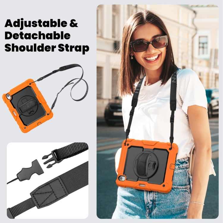 For iPad Air 11 2024 / Air 11 2025 Silicone Hybrid PC Tablet Protective Case(Orange+Black) - iPad Air 11 2025 / 2024 Cases by PMC TechLife | Online Shopping South Africa | PMC TechLife | Buy Now Pay Later Mobicred
