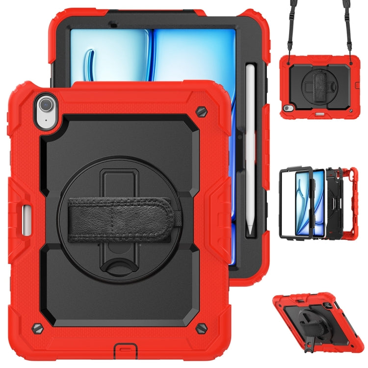 For iPad Air 11 2024 / Air 11 2025 Silicone Hybrid PC Tablet Protective Case(Red+Black) - iPad Air 11 2025 / 2024 Cases by PMC Jewellery | Online Shopping South Africa | PMC Jewellery | Buy Now Pay Later Mobicred