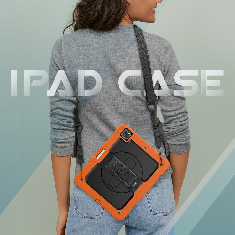 For iPad Pro 13 2024 Silicone Hybrid PC Tablet Protective Case(Orange+Black) - iPad Pro 13 2024 Cases by PMC TechLife | Online Shopping South Africa | PMC TechLife | Buy Now Pay Later Mobicred