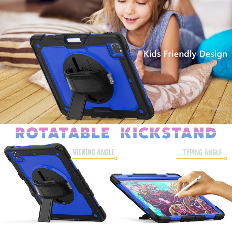 For iPad Pro 13 2024 Silicone Hybrid PC Tablet Protective Case(Dark Blue+Black) - iPad Pro 13 2024 Cases by PMC TechLife | Online Shopping South Africa | PMC TechLife | Buy Now Pay Later Mobicred
