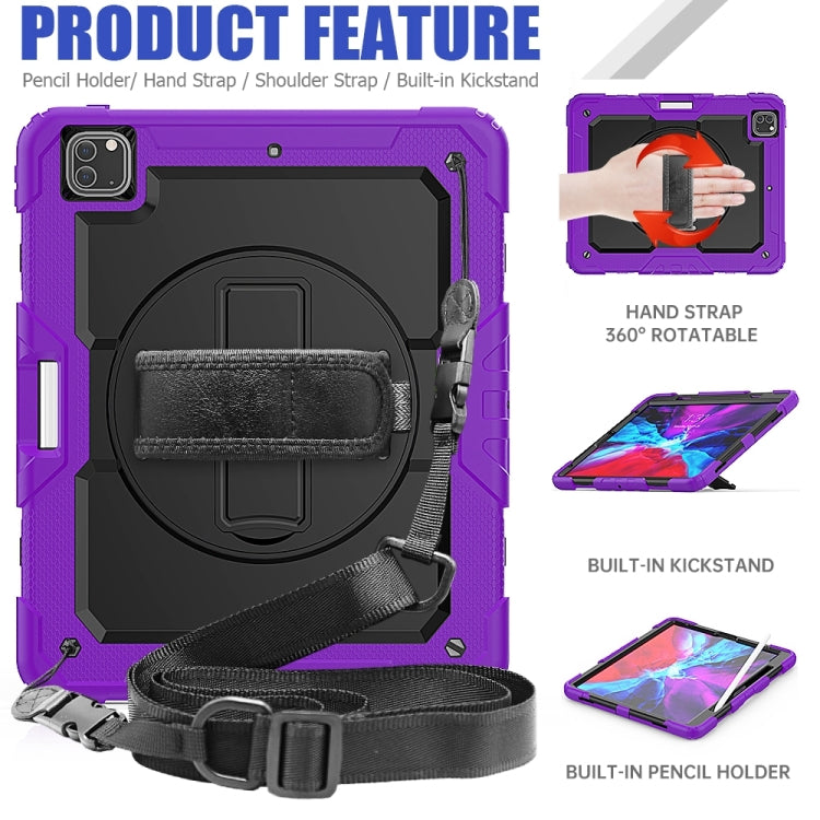 For iPad Pro 13 2024 Silicone + PC Tablet Protective Case(Purple+Black) - iPad Pro 13 2024 Cases by PMC TechLife | Online Shopping South Africa | PMC TechLife | Buy Now Pay Later Mobicred