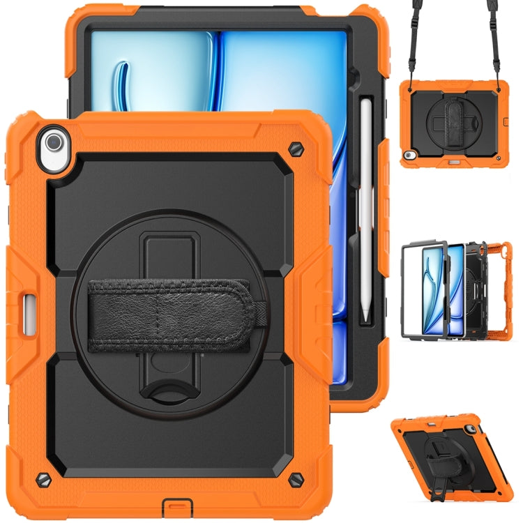 For iPad Air 13 2024 Silicone + PC Tablet Protective Case(Orange+Black) - iPad Air 13 2024 Cases by PMC Jewellery | Online Shopping South Africa | PMC Jewellery | Buy Now Pay Later Mobicred