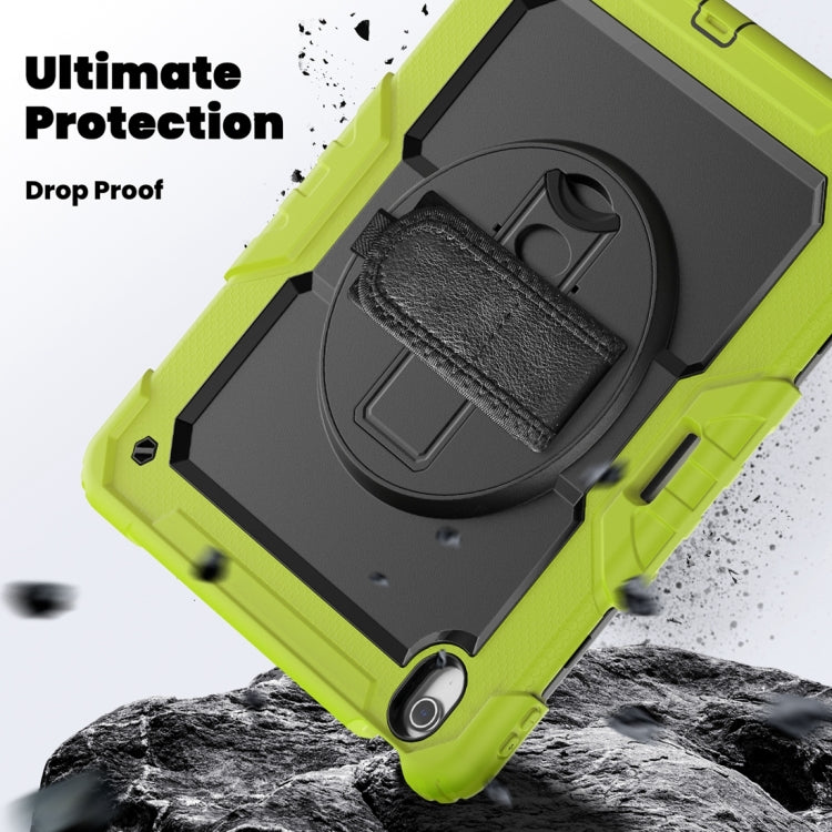 For iPad Air 13 2024 Silicone + PC Tablet Protective Case(Black+Yellow Green) - iPad Air 13 2024 Cases by PMC TechLife | Online Shopping South Africa | PMC TechLife | Buy Now Pay Later Mobicred