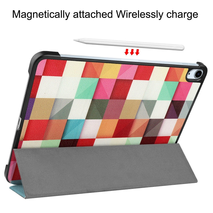 For iPad Air 11 2025 / 2024 Custer Painted 3-Fold Holder Smart Leather Tablet Case(Magic Cube) - iPad Air 11 2025 / 2024 Cases by PMC TechLife | Online Shopping South Africa | PMC TechLife | Buy Now Pay Later Mobicred