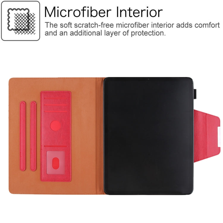 For iPad Pro 13 2024 Solid Color Metal Buckle Leather Smart Tablet Case(Red) - iPad Pro 13 2024 Cases by PMC TechLife | Online Shopping South Africa | PMC TechLife | Buy Now Pay Later Mobicred