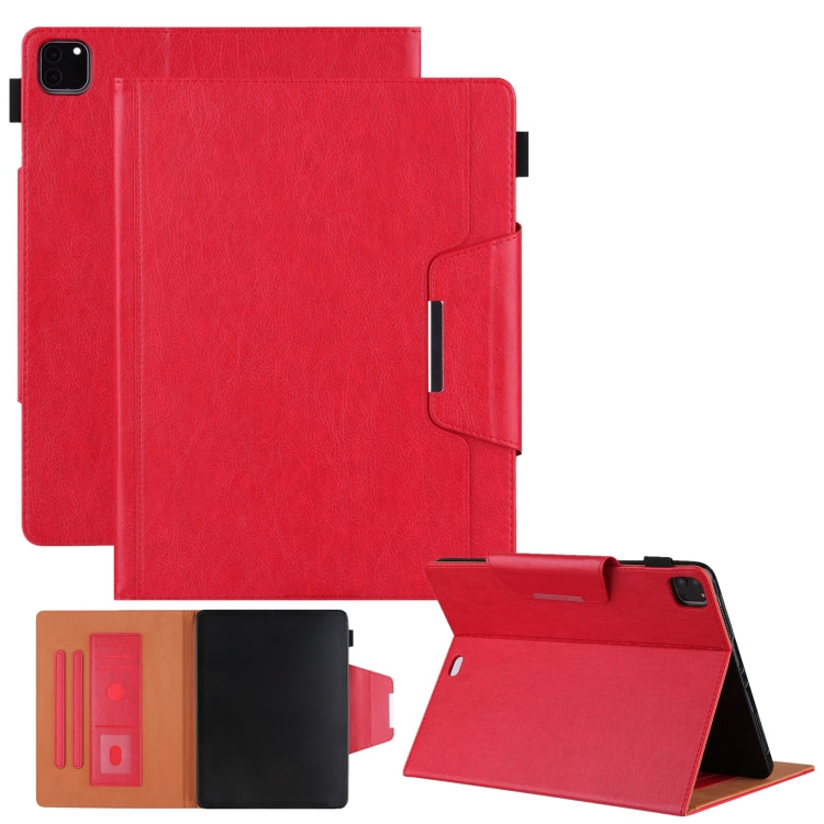 For iPad Pro 11 2024 Solid Color Metal Buckle Leather Smart Tablet Case(Red) - iPad Pro 11 2024 Cases by PMC Jewellery | Online Shopping South Africa | PMC Jewellery | Buy Now Pay Later Mobicred