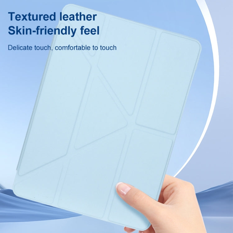 For Huawei MatePad 10.8 Clear Acrylic Deformation Leather Tablet Case(Dark Green) - Huawei by PMC TechLife | Online Shopping South Africa | PMC TechLife | Buy Now Pay Later Mobicred