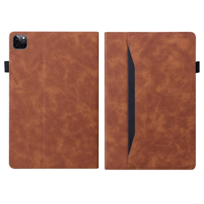 For iPad Pro 11 2024 Splicing Shockproof Leather Tablet Case(Brown) - iPad Pro 11 2024 Cases by PMC Jewellery | Online Shopping South Africa | PMC Jewellery | Buy Now Pay Later Mobicred