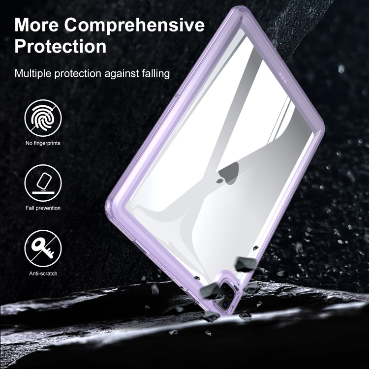 For iPad Air 11 2024 Transparent Acrylic Tablet Case(Light Purple) - iPad Air 11 2024 Cases by PMC Jewellery | Online Shopping South Africa | PMC Jewellery | Buy Now Pay Later Mobicred