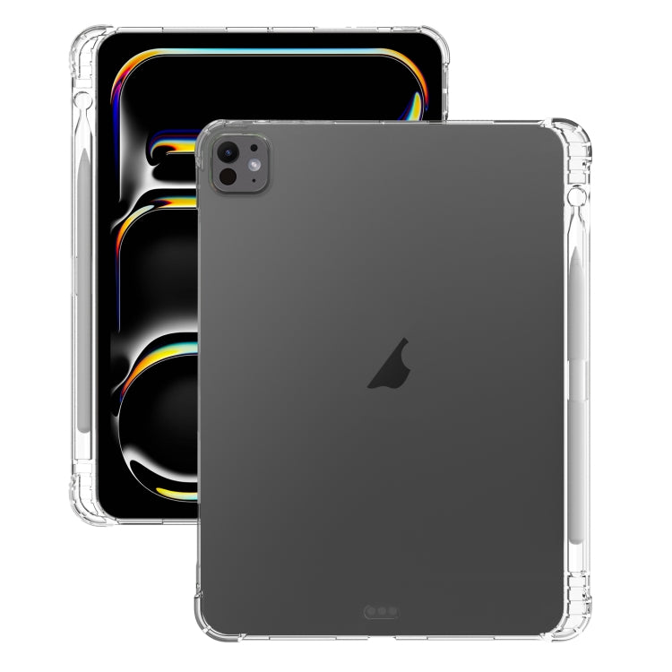 For iPad Pro 11 2024 Highly Transparent TPU Full Thicken Corners Shockproof Protective Case with Pen Slot(Transparent) - iPad Pro 11 2024 Cases by PMC Jewellery | Online Shopping South Africa | PMC Jewellery | Buy Now Pay Later Mobicred