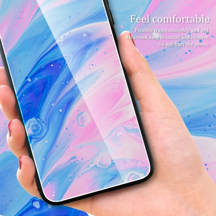 For Huawei Pura 70 Ultra Marble Pattern Glass Protective Phone Case(Water Waves) - free shipping - PMC Jewellery - Order now!