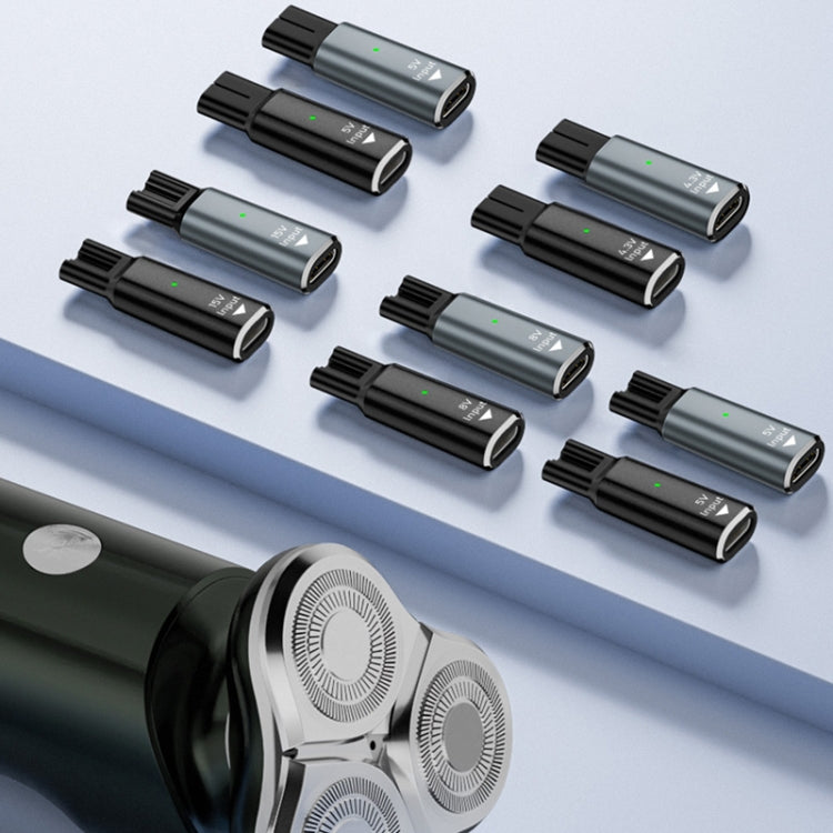 Shaver / Clipper Charging Adapter for Philips, Interface:Type-C to 15V Oval(Black) - Accessories by PMC TechLife | Online Shopping South Africa | PMC TechLife | Buy Now Pay Later Mobicred