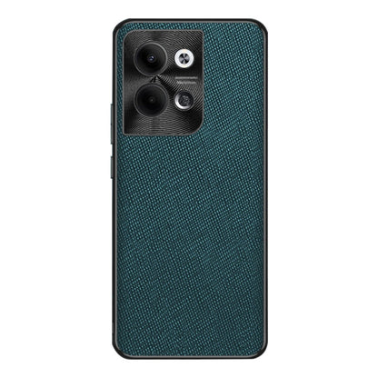 For OPPO Reno9 Pro Cross Texture PU Leather Phone Case(Dark Green) - OPPO Cases by PMC Jewellery | Online Shopping South Africa | PMC Jewellery | Buy Now Pay Later Mobicred