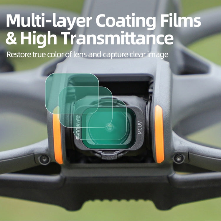 For DJI Avata 2 Sunnylife Camera Lens Filter, Filter:4 in 1 ND8/16/32/64 - free shipping - PMC TechLife - Order now!