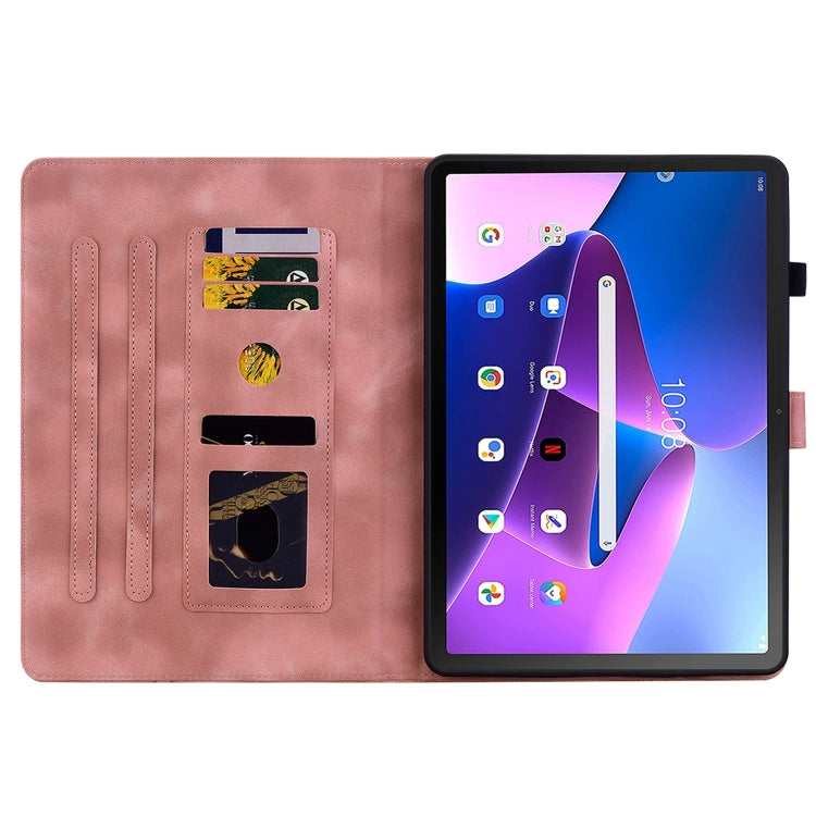 For Lenovo Tab M10 10.1 3rd Gen Lily Embossed Leather Tablet Case(Pink) - free shipping - PMC TechLife - Order now!