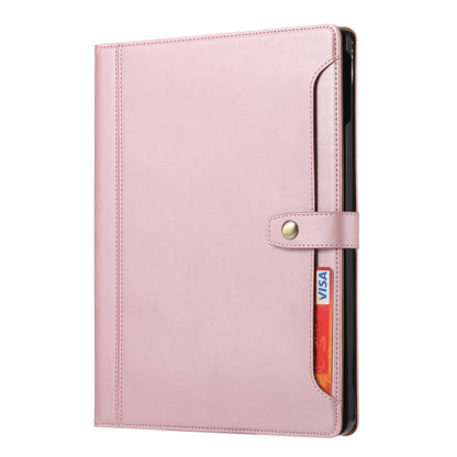 For iPad Pro 13 2024 Calf Texture Double Fold Clasp Horizontal Flip Leather Smart Tablet Case(Rose Gold) - iPad Pro 13 2024 Cases by PMC Jewellery | Online Shopping South Africa | PMC Jewellery | Buy Now Pay Later Mobicred