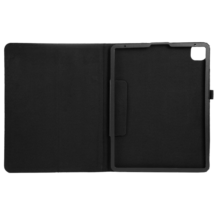 For iPad Air 11 2025 / 2024 Litchi Texture Solid Color Leather Tablet Case(Black) - iPad Air 11 2025 / 2024 Cases by PMC TechLife | Online Shopping South Africa | PMC TechLife | Buy Now Pay Later Mobicred