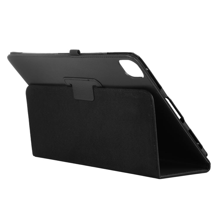 For iPad Pro 11 2024 Litchi Texture Solid Color Leather Tablet Case(Black) - iPad Pro 11 2024 Cases by PMC TechLife | Online Shopping South Africa | PMC TechLife | Buy Now Pay Later Mobicred