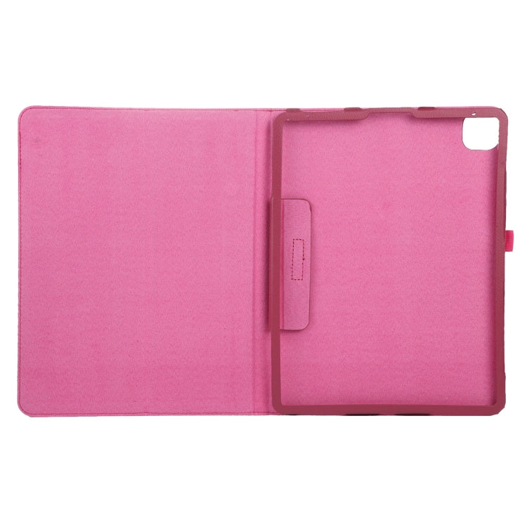 For iPad Pro 13 2024 Litchi Texture Solid Color Leather Tablet Case(Rose Red) - iPad Pro 13 2024 Cases by PMC Jewellery | Online Shopping South Africa | PMC Jewellery | Buy Now Pay Later Mobicred