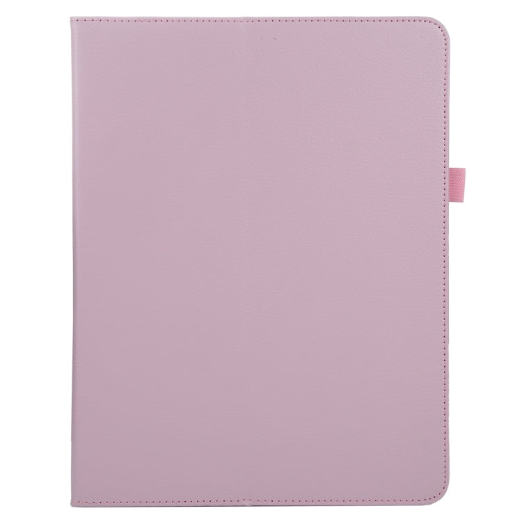 For iPad Pro 13 2024 Litchi Texture Solid Color Leather Tablet Case(Pink) - iPad Pro 13 2024 Cases by PMC TechLife | Online Shopping South Africa | PMC TechLife | Buy Now Pay Later Mobicred