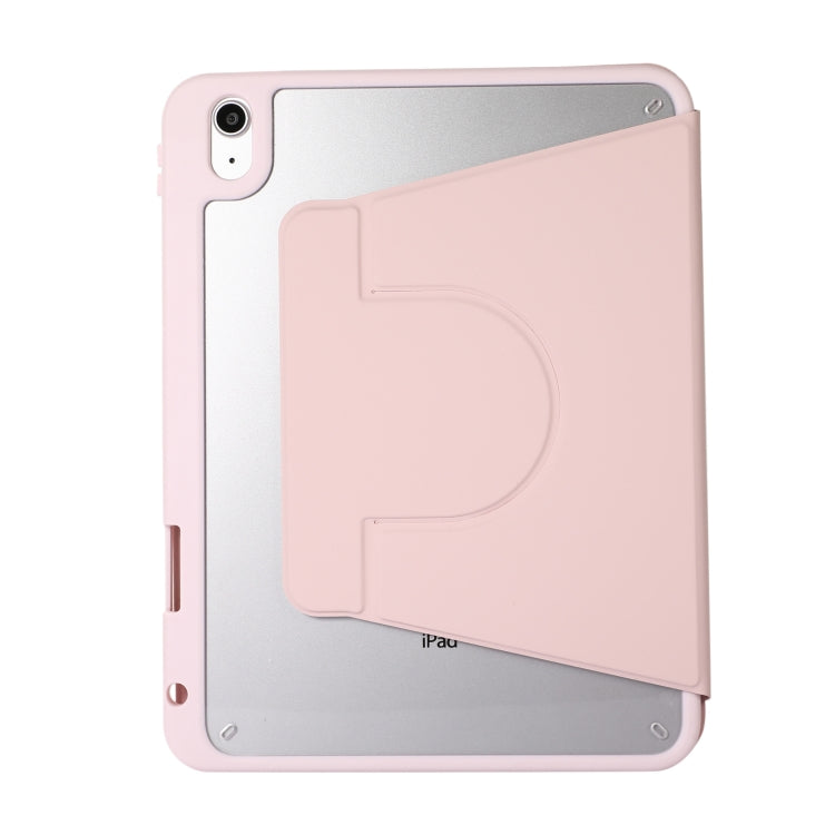 For iPad Pro 13 2024 2 in 1 Acrylic Split Rotating Leather Tablet Case(Pink) - iPad Pro 13 2024 Cases by PMC TechLife | Online Shopping South Africa | PMC TechLife | Buy Now Pay Later Mobicred