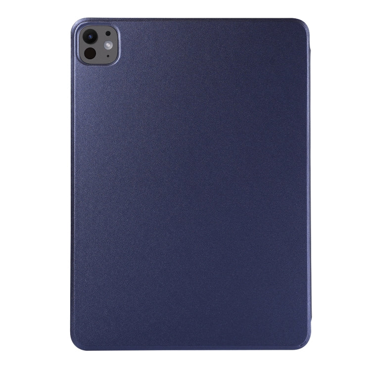 For iPad Pro 11 2024 Double-sided Clip Non-buckle Magnetic PU Smart Tablet Case(Dark Blue) - iPad Pro 11 2024 Cases by PMC Jewellery | Online Shopping South Africa | PMC Jewellery | Buy Now Pay Later Mobicred