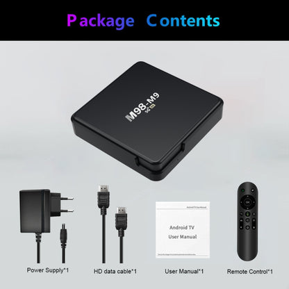 M98-M9 Quad-core ARM Cortex-A53 WiFi Bluetooth 4K HD Android TV Box, RAM:2GB+8GB(AU Plug) - Allwinner H3 by PMC Jewellery | Online Shopping South Africa | PMC Jewellery | Buy Now Pay Later Mobicred