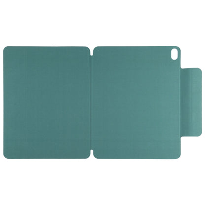 For iPad Air 11 2024 Double-sided Clip Fixed Buckle Magnetic PU Leather Smart Tablet Case(Green) - iPad Air 11 2024 Cases by PMC Jewellery | Online Shopping South Africa | PMC Jewellery | Buy Now Pay Later Mobicred