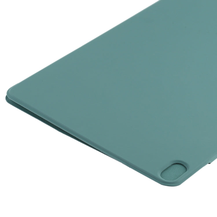 For iPad Air 13 2024 Double-sided Clip Fixed Buckle Magnetic PU Leather Smart Tablet Case(Green) - iPad Air 13 2024 Cases by PMC TechLife | Online Shopping South Africa | PMC TechLife | Buy Now Pay Later Mobicred