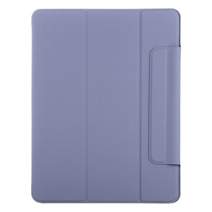 For iPad Air 13 2024 Double-sided Clip Fixed Buckle Magnetic PU Leather Smart Tablet Case(Purple) - iPad Air 13 2024 Cases by PMC Jewellery | Online Shopping South Africa | PMC Jewellery | Buy Now Pay Later Mobicred