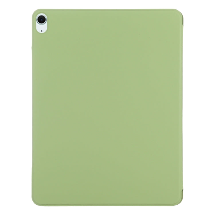 For iPad Air 13 2024 Double-sided Clip Fixed Buckle Magnetic PU Leather Smart Tablet Case(Grass Green) - iPad Air 13 2024 Cases by PMC Jewellery | Online Shopping South Africa | PMC Jewellery | Buy Now Pay Later Mobicred