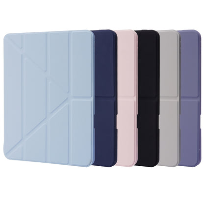 For iPad Pro 13 2024 Deformation Transparent Acrylic Leather Tablet Case(Dark Blue) - iPad Pro 13 2024 Cases by PMC Jewellery | Online Shopping South Africa | PMC Jewellery | Buy Now Pay Later Mobicred