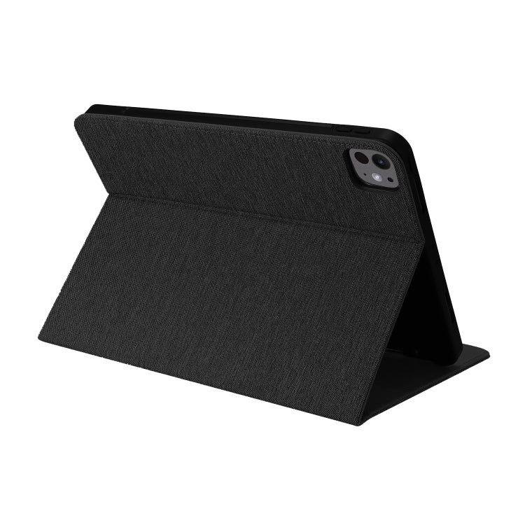 For iPad Air 11 2025 / 2024 Fabric Leather Tablet Case(Black) - iPad Air 11 2025 / 2024 Cases by PMC Jewellery | Online Shopping South Africa | PMC Jewellery | Buy Now Pay Later Mobicred